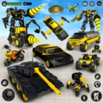 incredible robot game car game android application logo